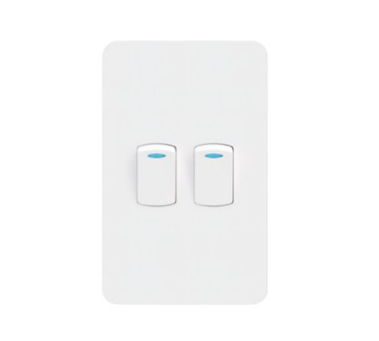 Picture of LIGHT SWITCH 2 LEVER 1WAY 16A 250V 2x4